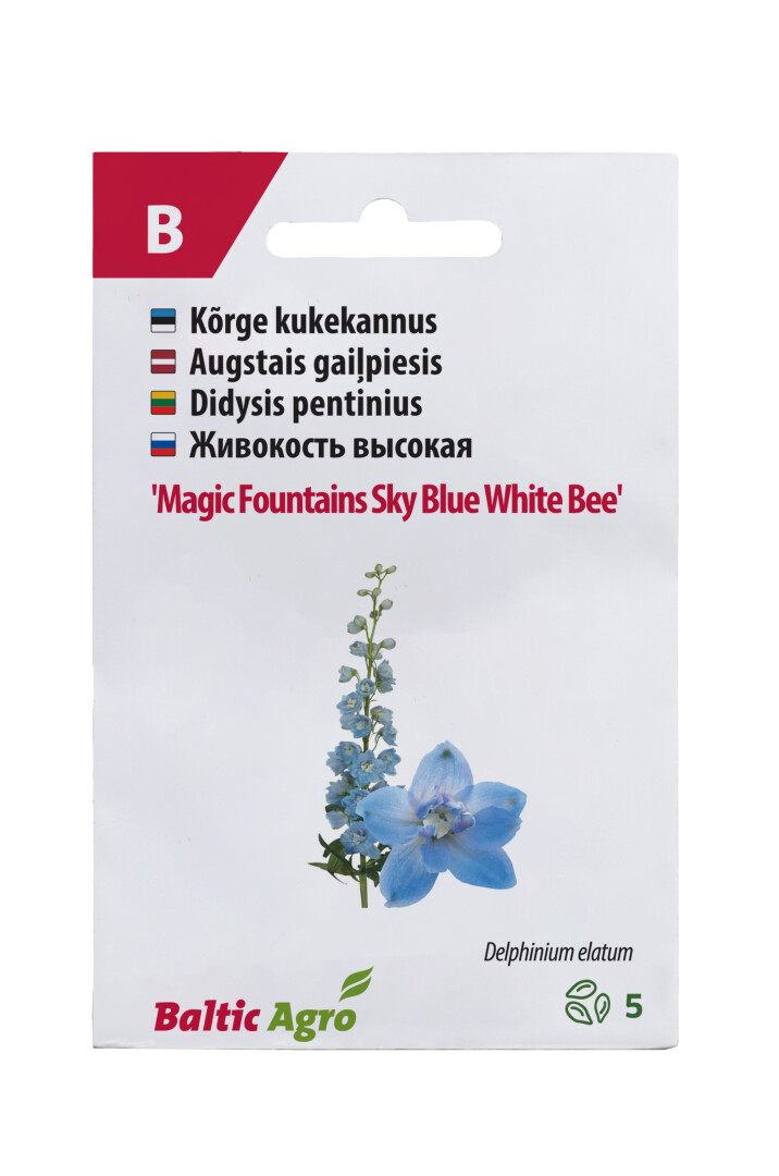 Kukekannus ‘MF Sky Blue White Bee’
